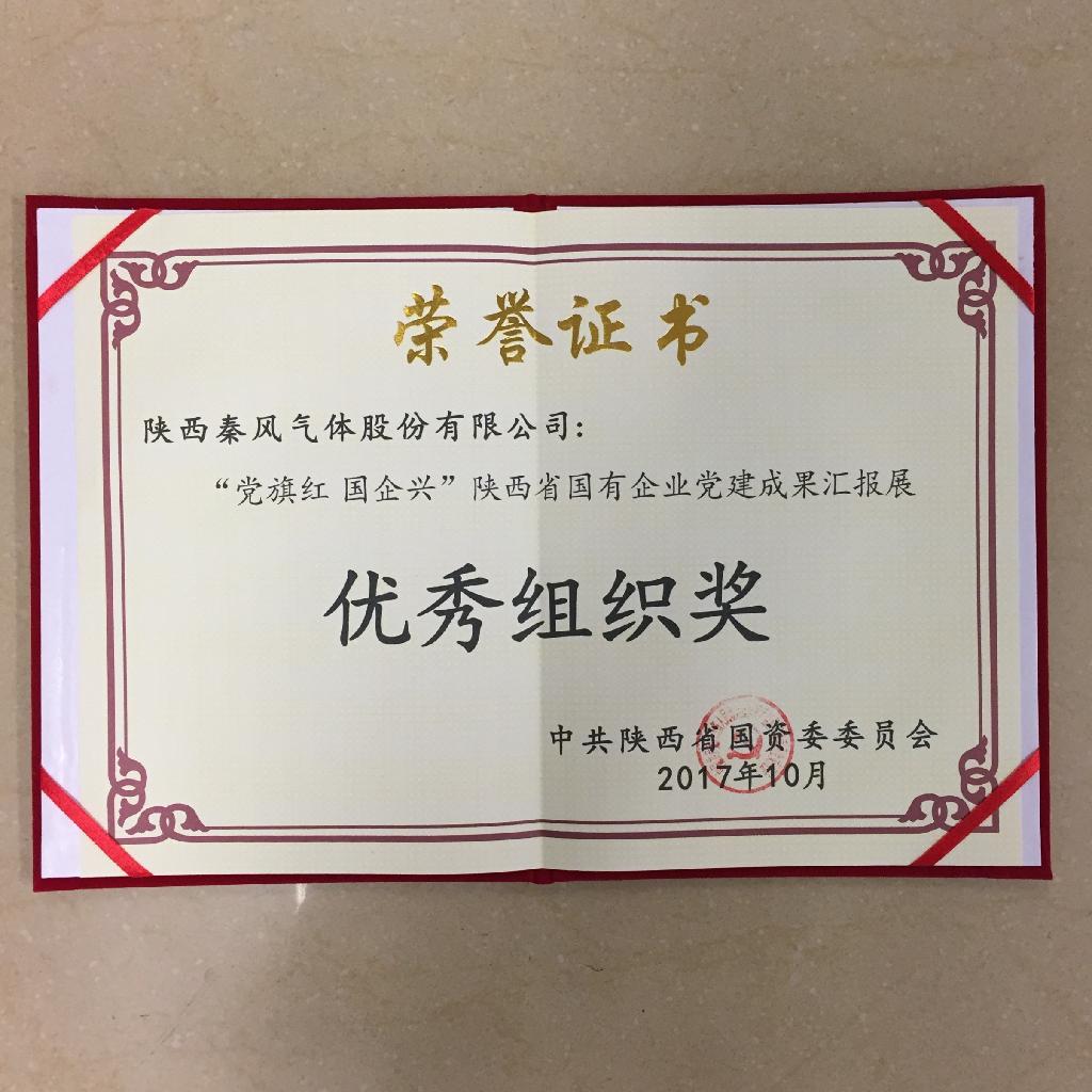 VKGAME党支部荣获陕西省国有企业党建成果汇报展优秀组织奖